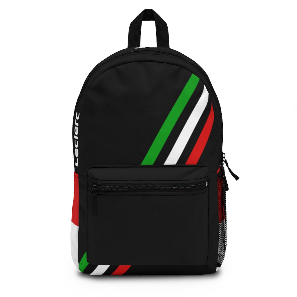 Charles Leclerc Type 2 Backpack - Black With Italian Flag