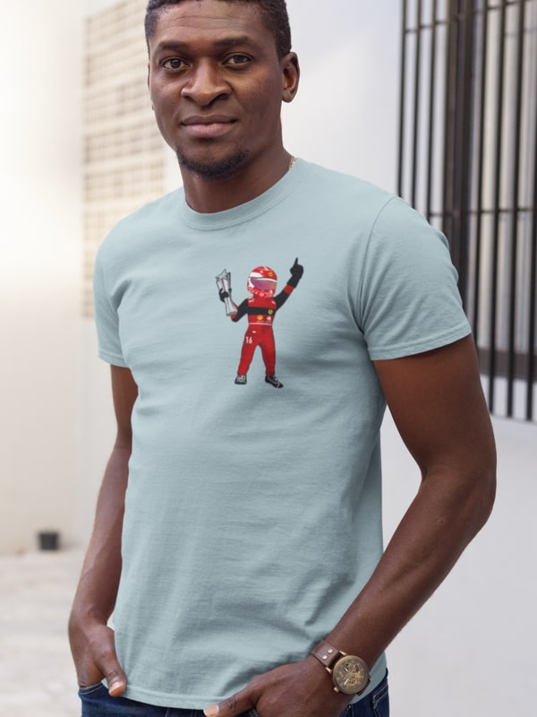 2022 Charles Leclerc Ferrari Caricature T-Shirt