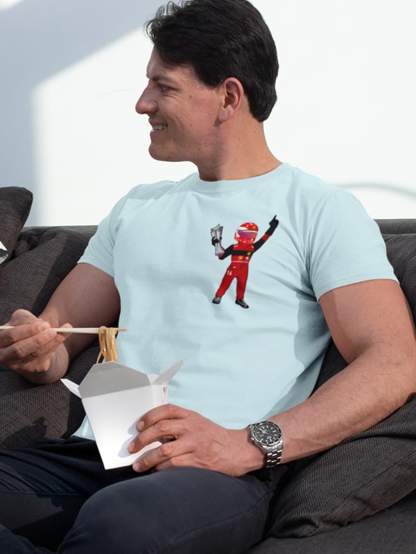 2022 Charles Leclerc Ferrari Caricature T-Shirt
