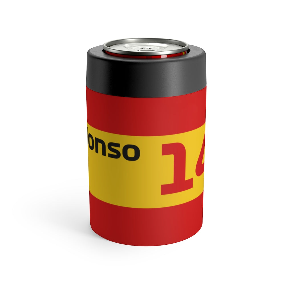 Fernando Alonso Beer Can Insulator - Spanish Flag