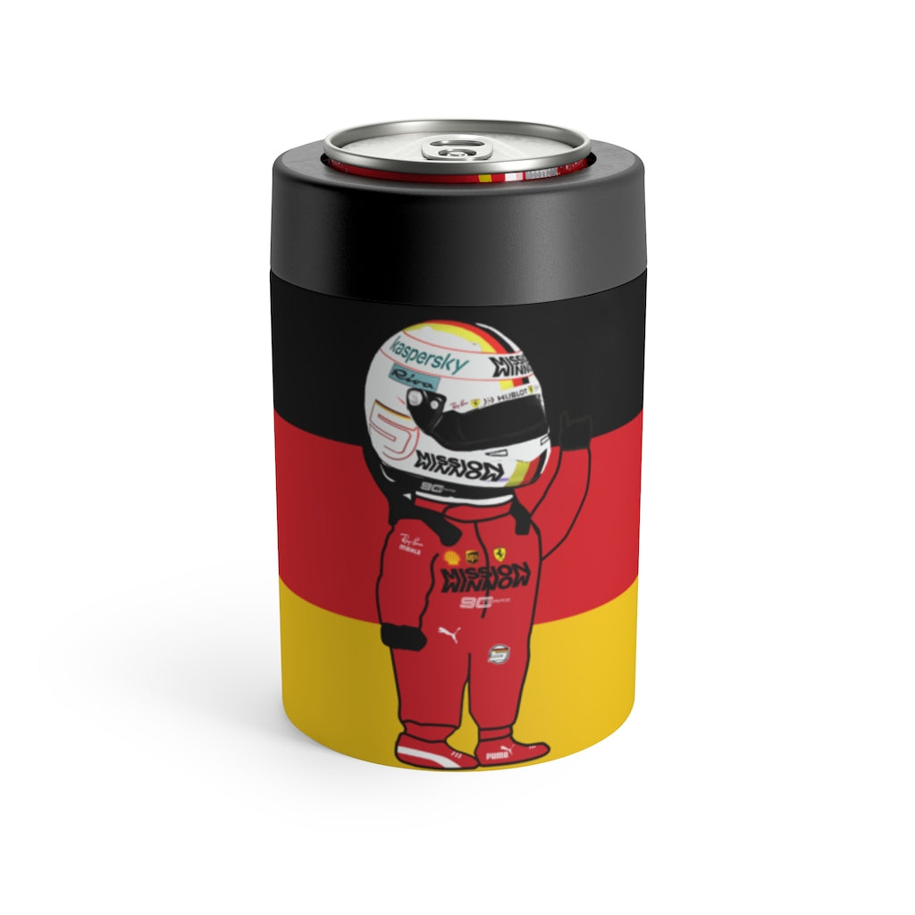 Sebastian Vettel Stainless Steel Beer Can Insulator - German Flag