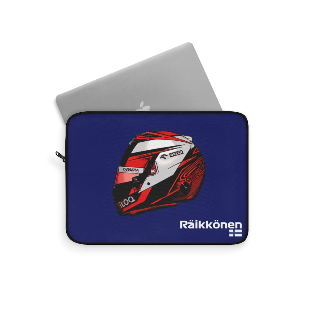 Kimi Räikkönen 2020 Helmet Laptop Sleeve - Blue