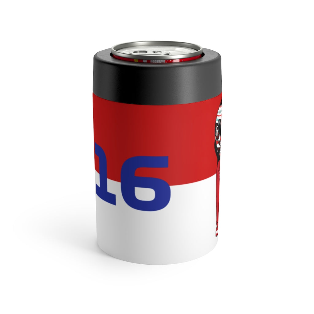 Charles Leclerc Stainless Steel Beer Can Insulator - Monegasque Flag