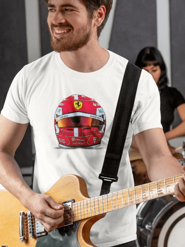 2022 Charles Leclerc's Ferrari Helmet T-Shirt