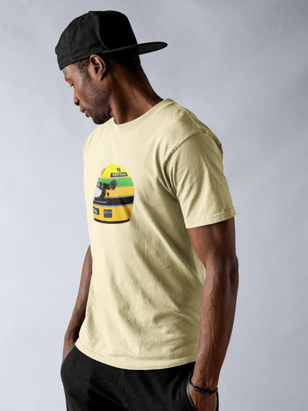 Ayrton Senna Helmet T-Shirt (Large Center)