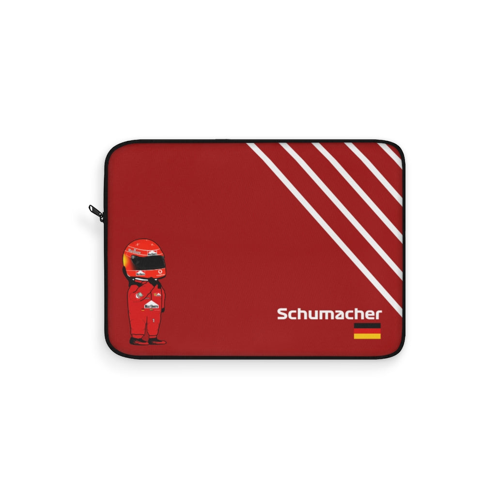 Michael Schumacher Laptop Sleeve - Red & White