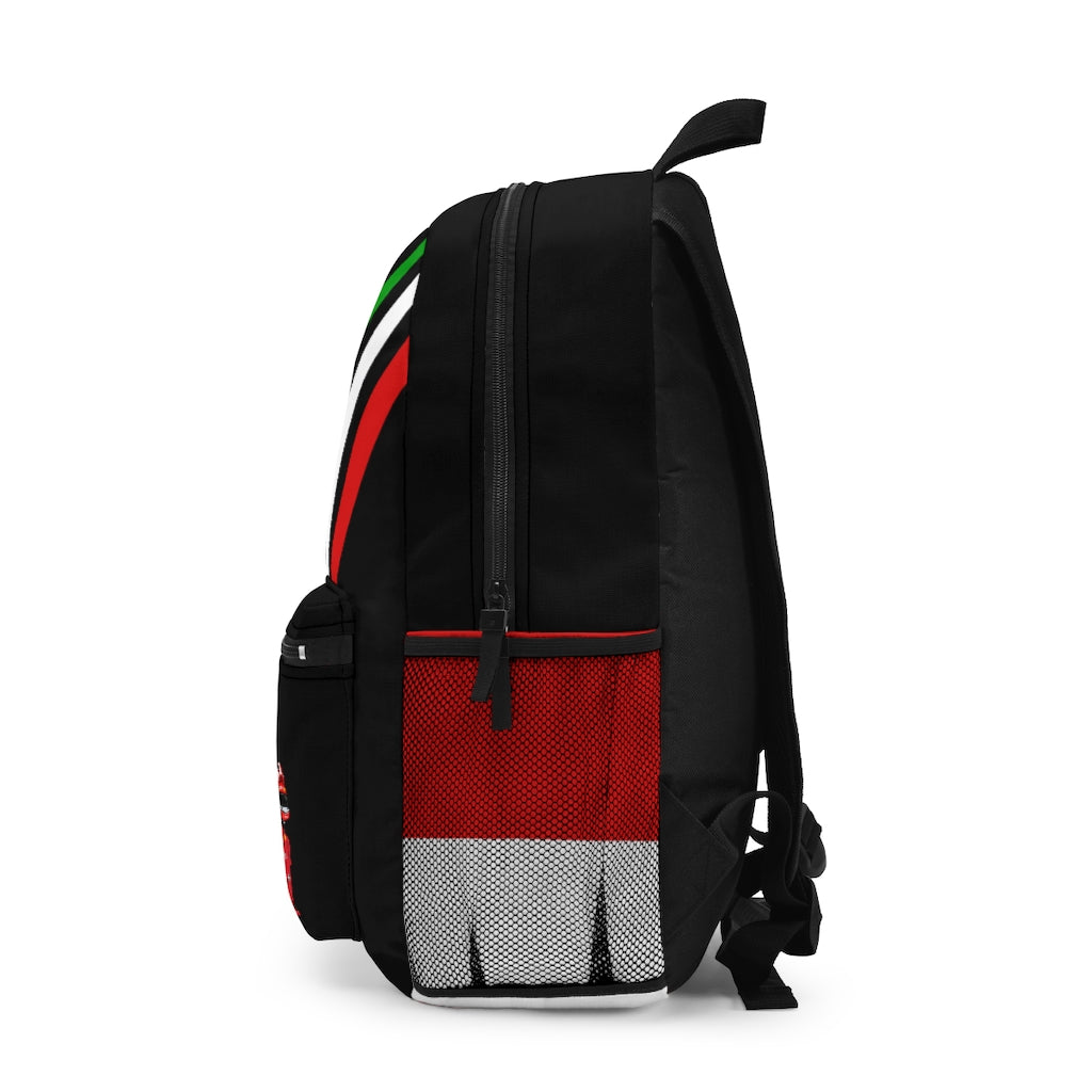 Charles Leclerc Race Suit Type 2 Backpack - Black With Italian Flag
