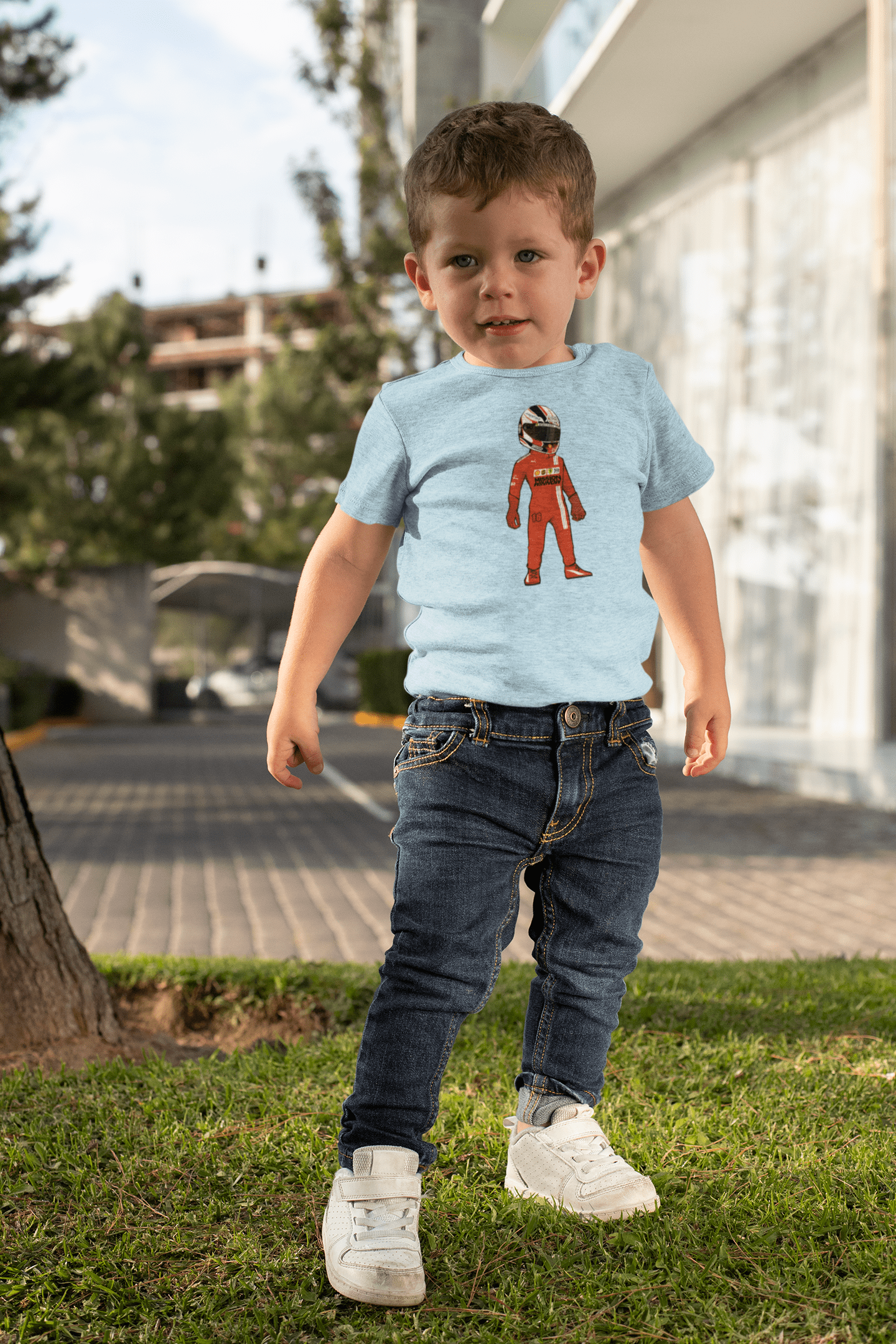 2021 Charles Leclerc Caricature Baby T-Shirt