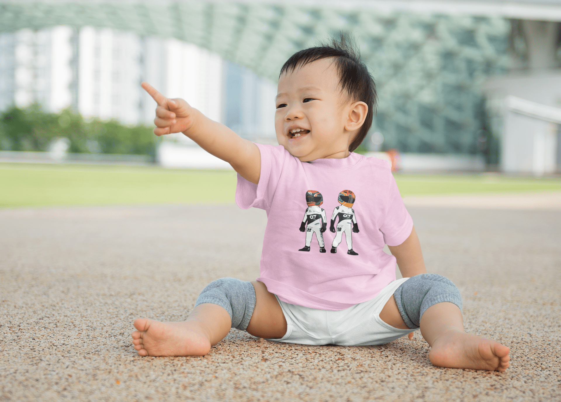 2021 Alpha Tauri Pair - Gasly and Yuki Baby T-Shirt