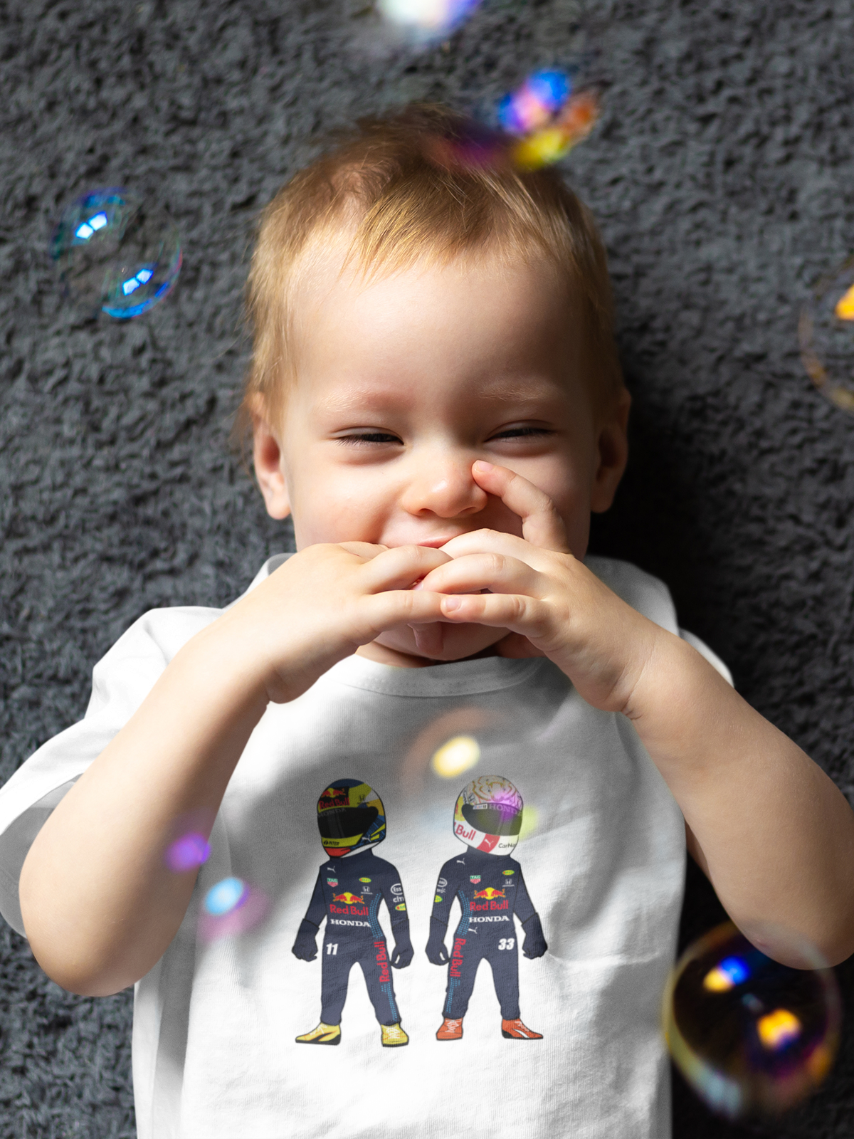 2021 Red Bull Pair - Max and Checo Baby T-Shirt