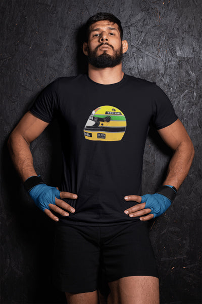 Ayrton Senna Helmet T-Shirt (Large Center)